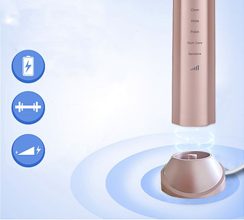 CleanWave - Advanced Sonic Electric Toothbrush - Rechargeable, Deep Clean, and Long-Lasting Battery