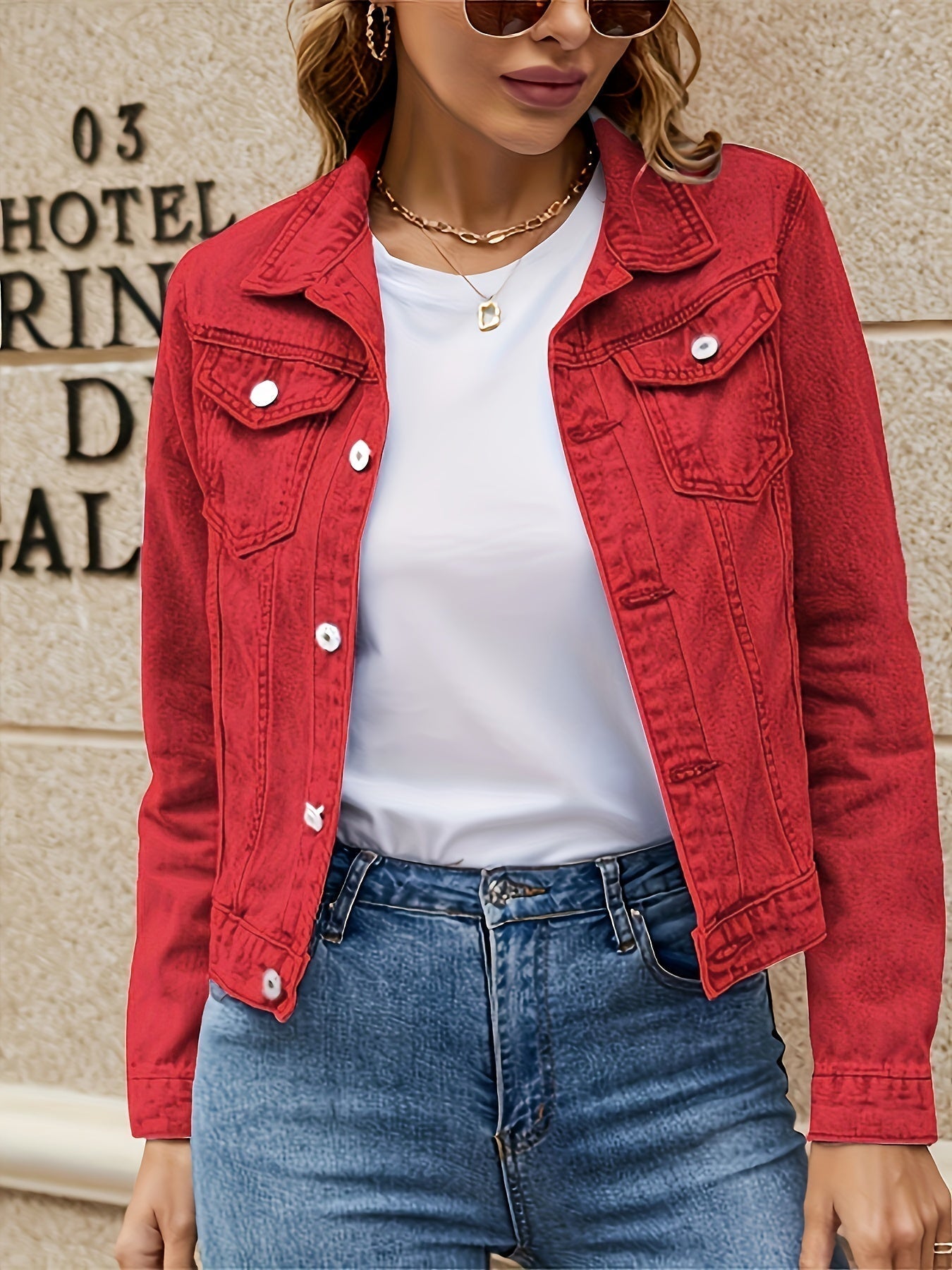 Robyn - Stylish Women’s Denim Jacket - Perfect Blend of Comfort and Fashion
