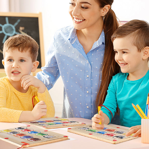 SkillQuest - Magnetic Educational Maze - Fun Learning Adventure with Sorting Board