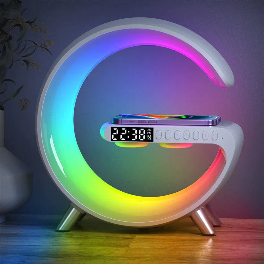 GlowWave - Smart LED Lamp with Bluetooth Speaker - Stylish Ambience and Sound in One