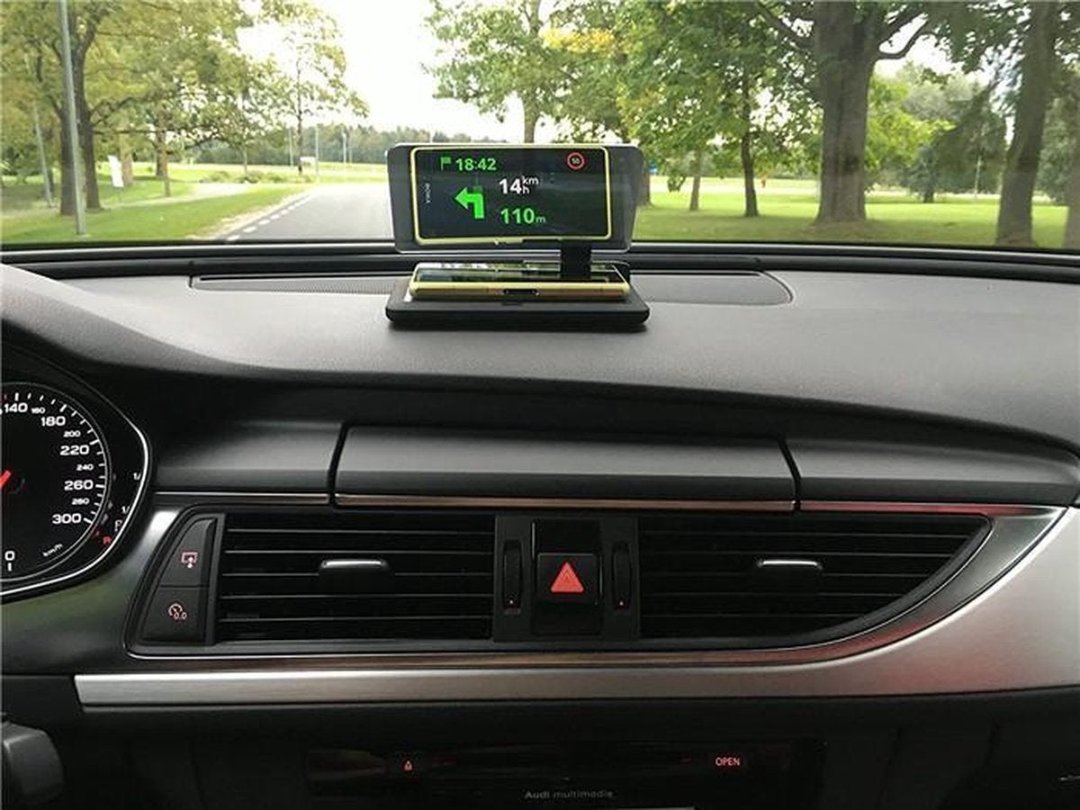 DriveSafe - Advanced Head-Up Display for Safe Driving - Real-Time Navigation & Road Awareness