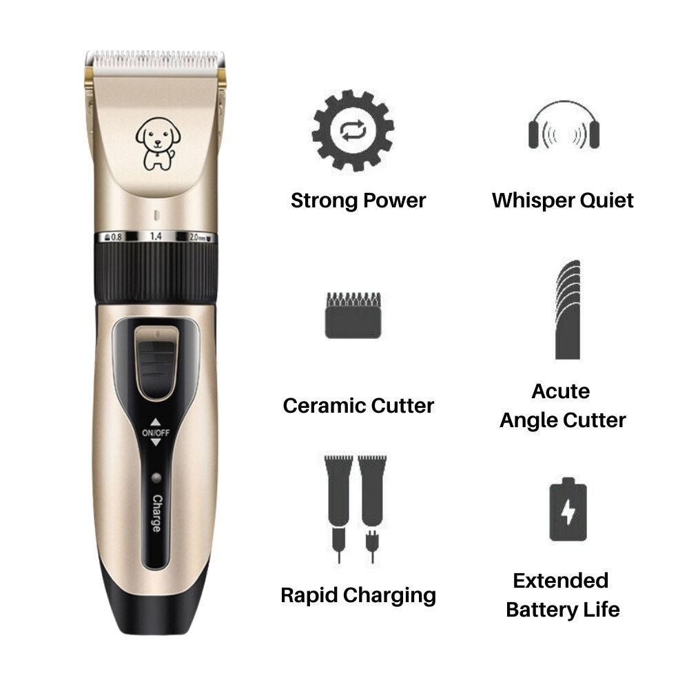 WhisperTrim Pro - Quiet Ultrasonic Pet Grooming Tool - Stress-Free Grooming for Sensitive Pets
