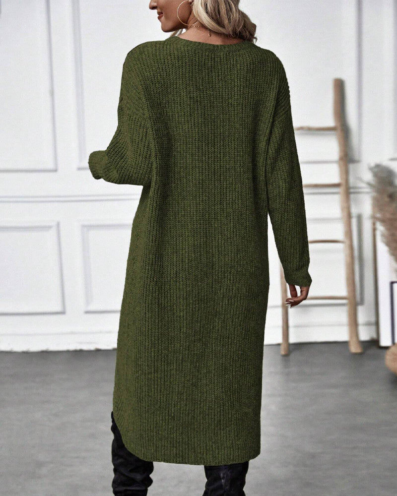 Anna - Elegant V-Neck Dress - Perfect for Special Occasions