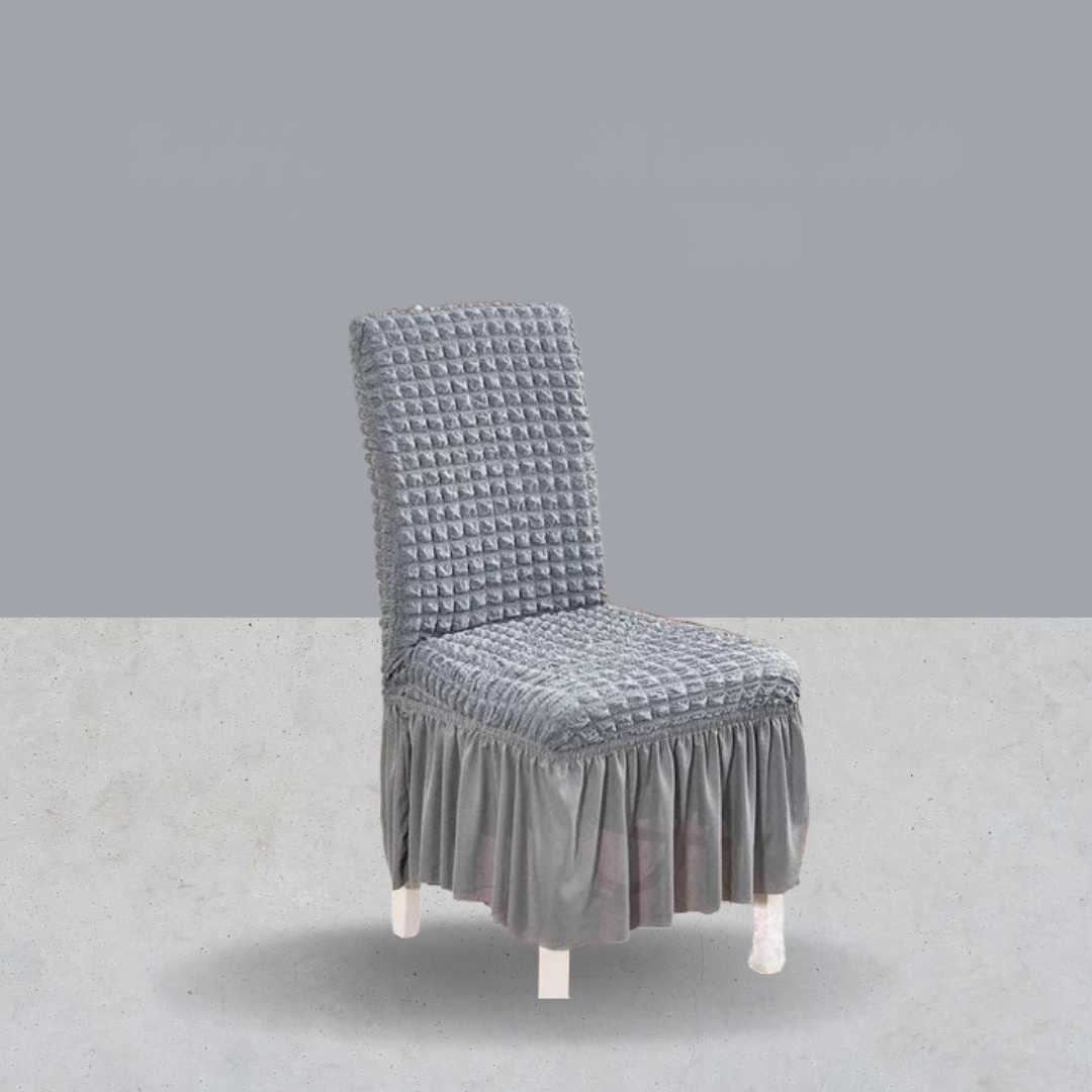 ChicCover - Elegant Ruffle Design Chair Covers  Transform Your Dining Room Style