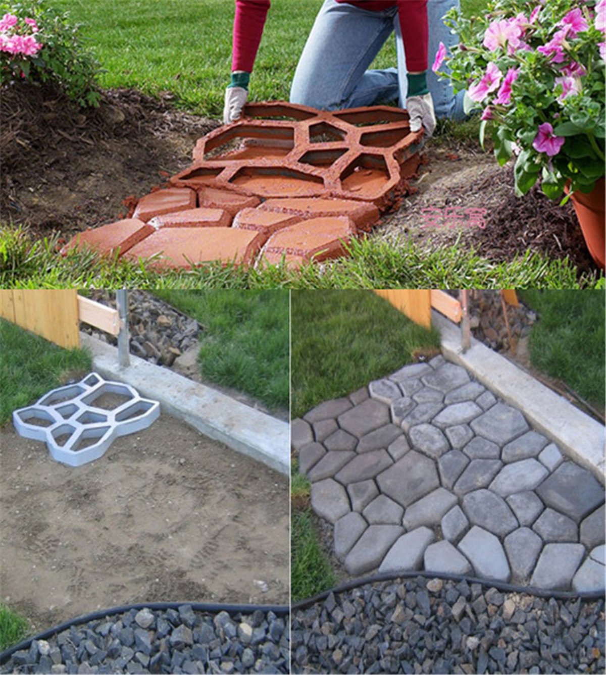 GardenPaver - DIY Garden Pathway Mold - Create Custom Stone-Look Paths with Ease