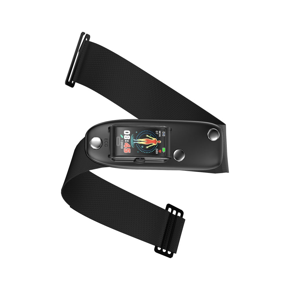 HealthGuard - Advanced Health Bracelet - 3-Channel ECG, Blood Sugar & Oxygen Monitoring for Complete Wellness