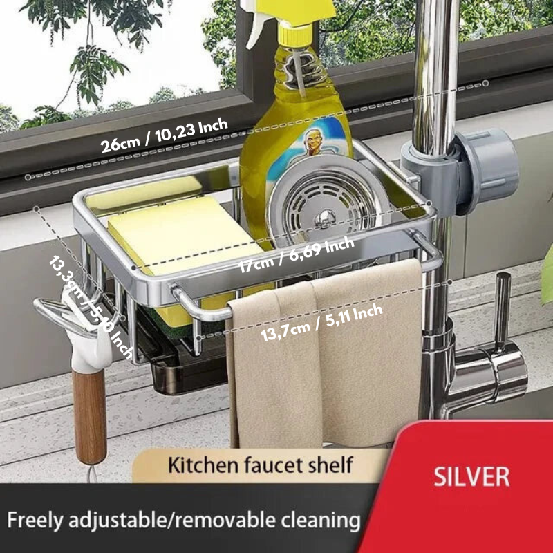 SinkTidy™ Aluminum Sink Organizer
