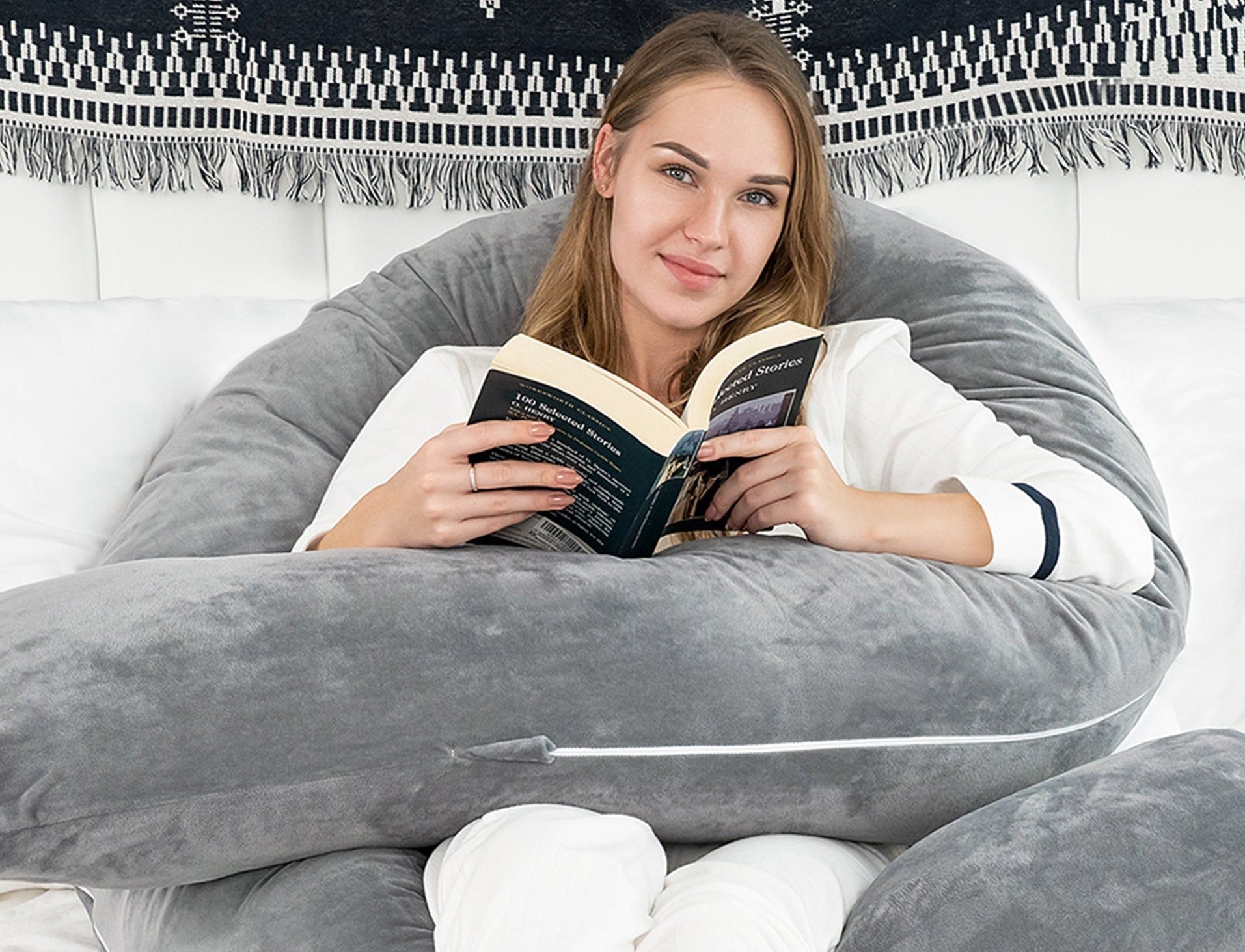 NurturePillow - Supportive Pregnancy Pillow - Comfort for Expecting Mothers and Breastfeeding