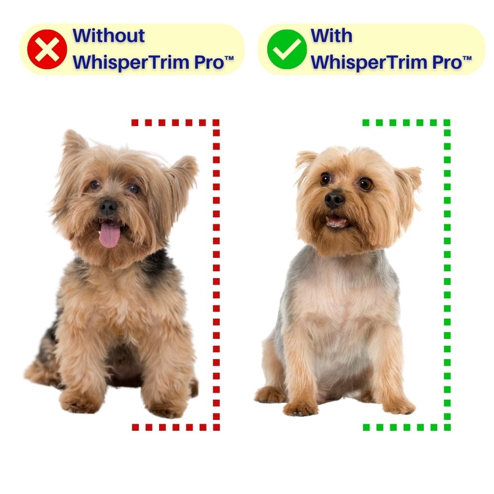WhisperTrim Pro - Quiet Ultrasonic Pet Grooming Tool - Stress-Free Grooming for Sensitive Pets