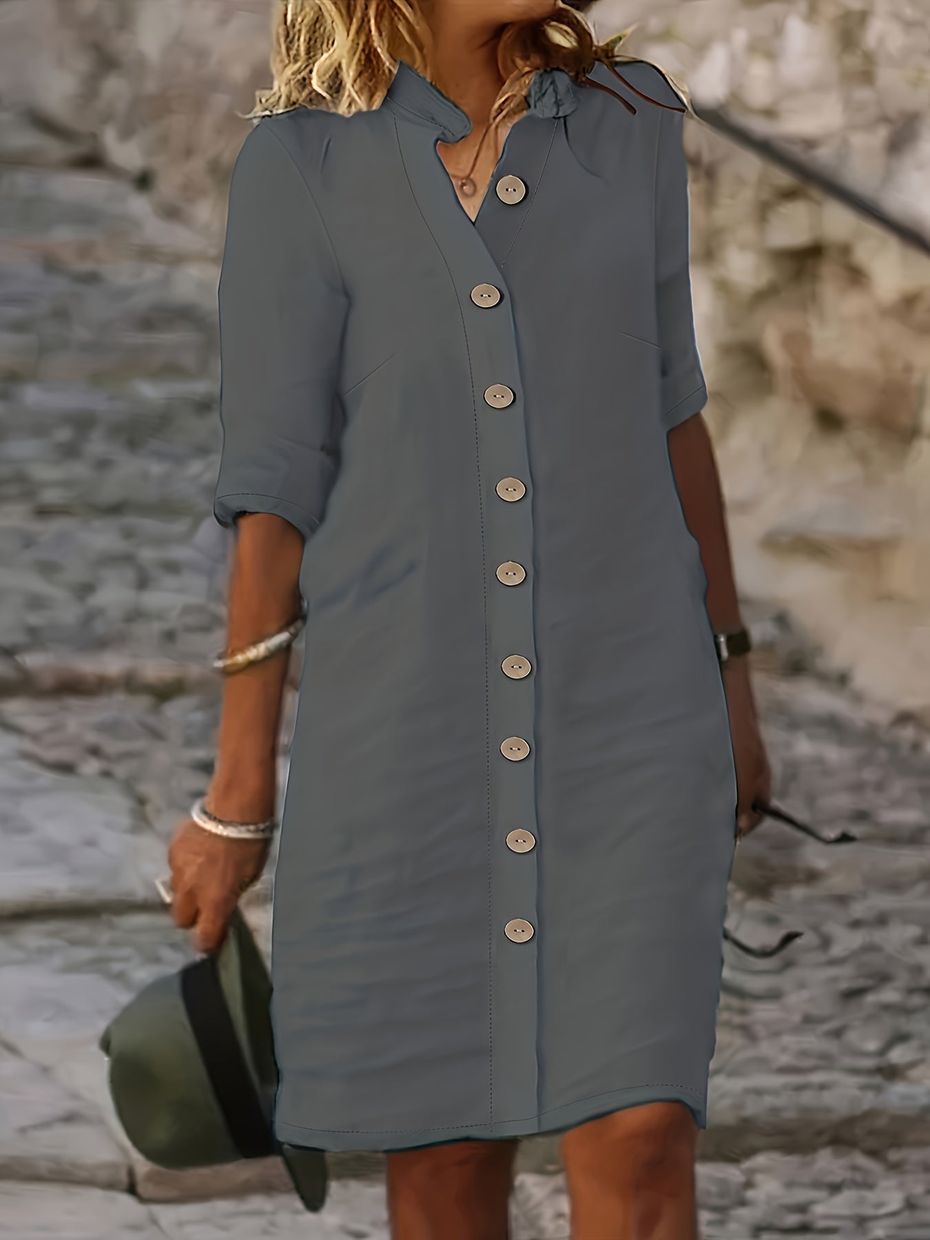 Evie - Chic and Comfortable Midi Dress - Perfect for Everyday Wear