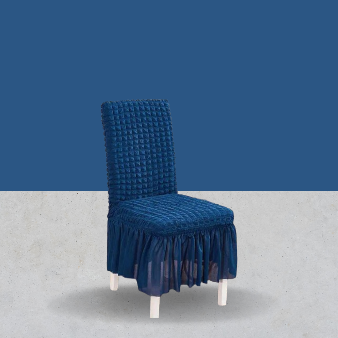 ChicCover - Elegant Ruffle Design Chair Covers  Transform Your Dining Room Style