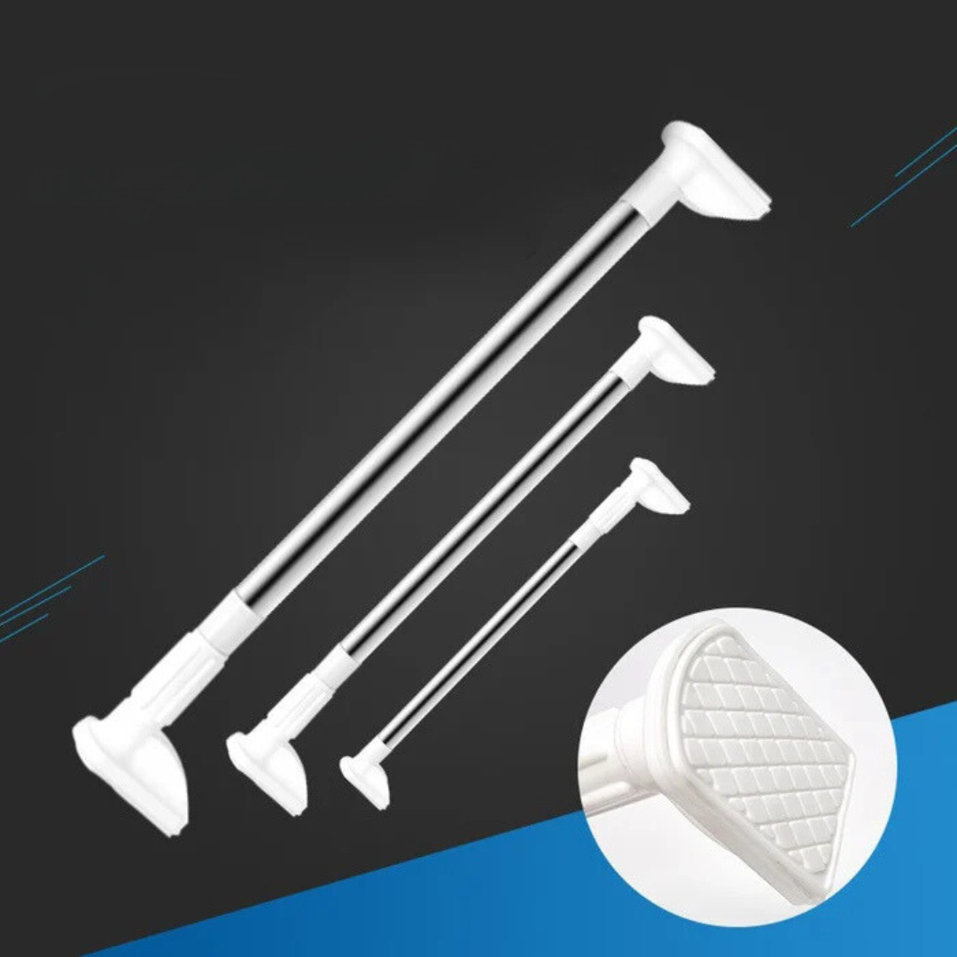Adjustable Tension Rod - No Drilling Required, Easy and Secure Installation