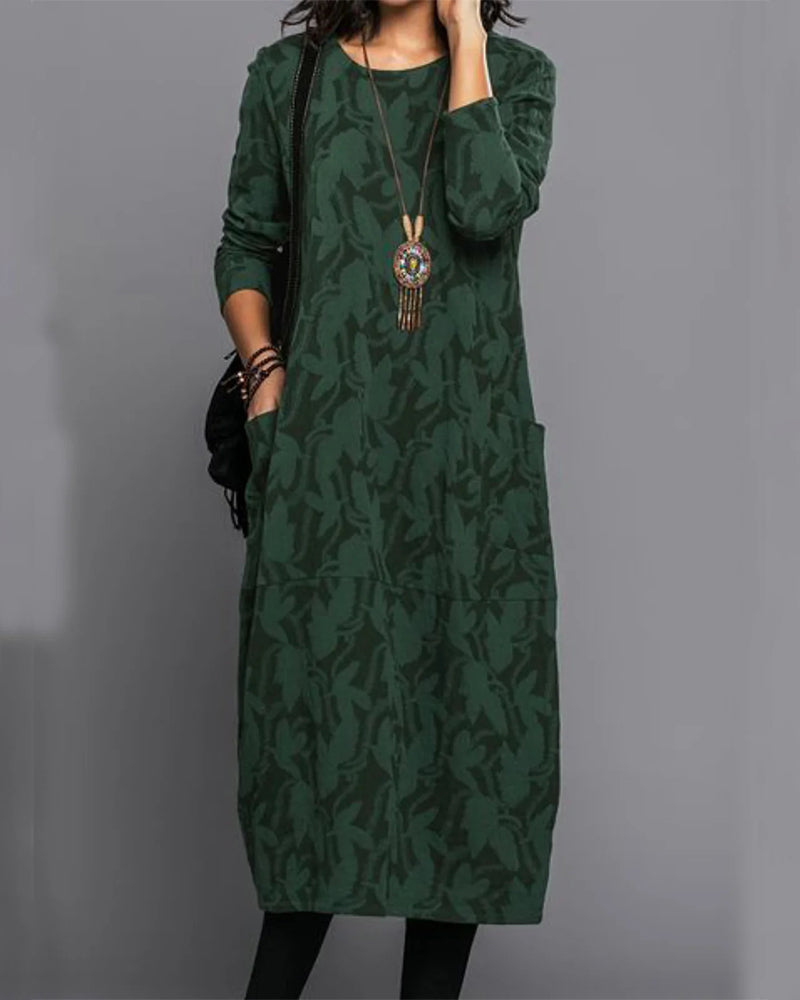 Ellie - Flowy Wide Dress with Pockets - Perfect for Comfort and Style