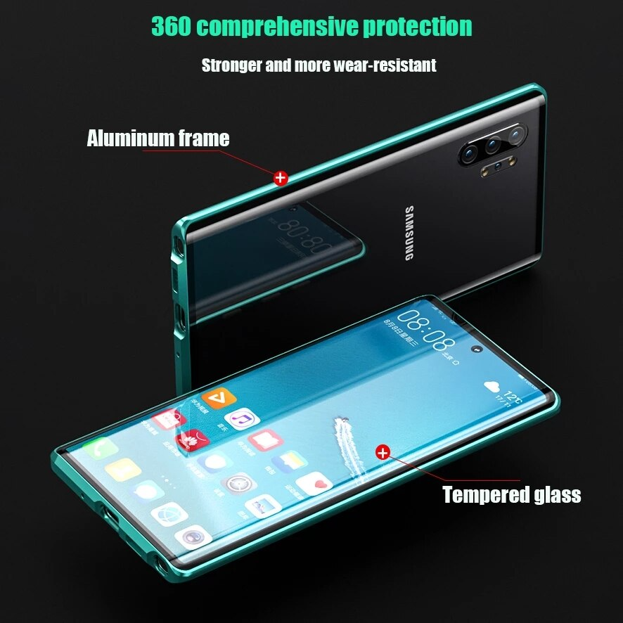 ShieldTech - Magnetic Phone Case – Double-Sided Protection for Samsung - Stylish and Secure