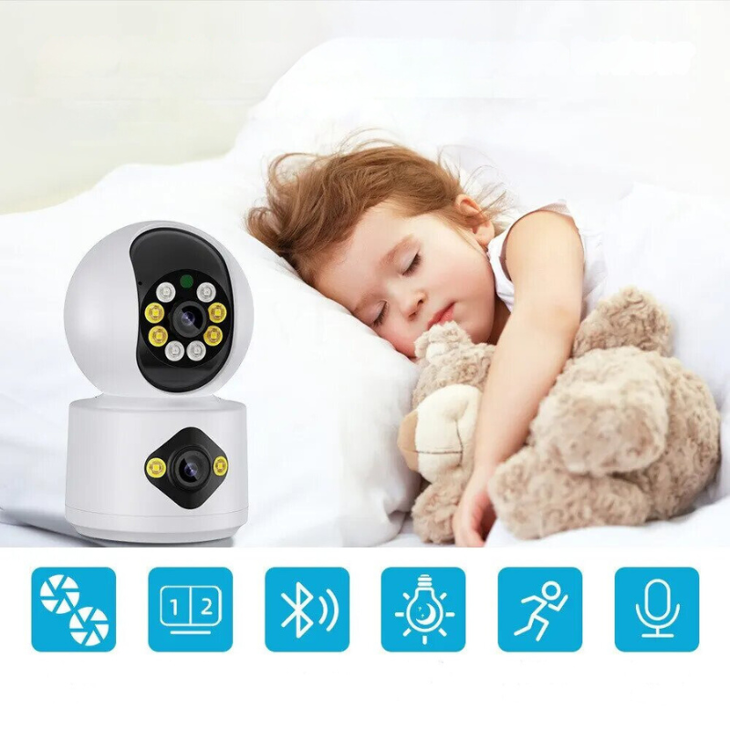 SecureVision - High-Resolution Security Camera - 4MP Dual Lens with AI Motion Detection