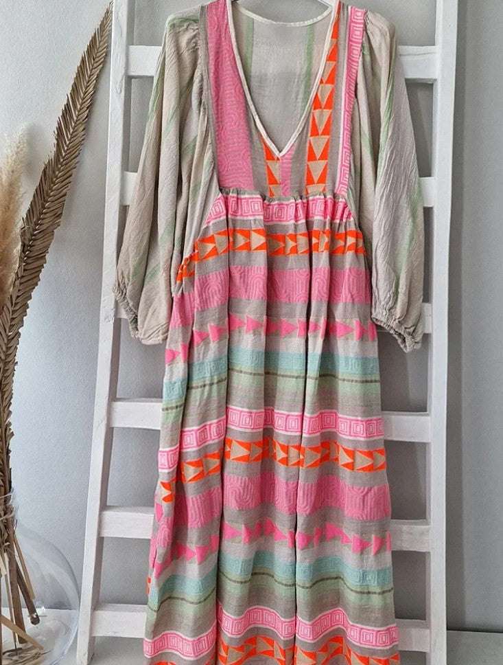 Olive - Elegant and Stylish Summer Dress with Flattering Fit - Perfect for Warm Weather Days