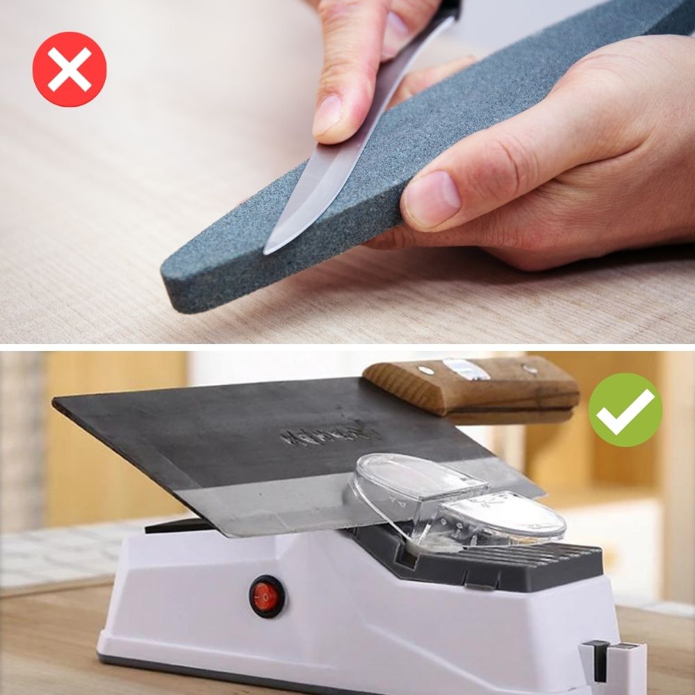 SharpEase - Professional Knife Sharpener - Sharpens Dull Blades Quickly for Safe, Smooth Cutting