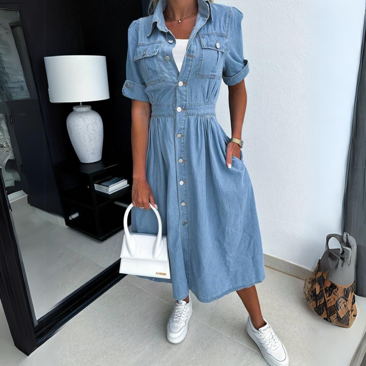 Freya - Chic Denim Dress for Women - Style and Comfort Combined