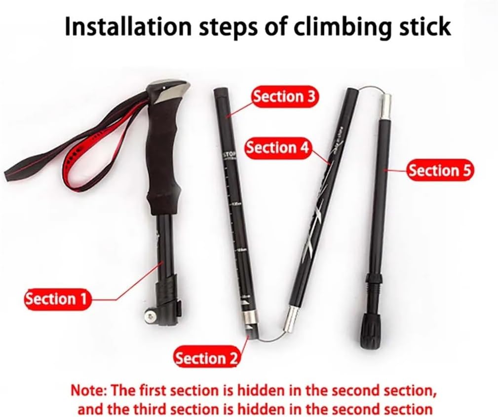 TravelStick - Foldable Telescopic Walking Stick - Portable Support for Every Adventure