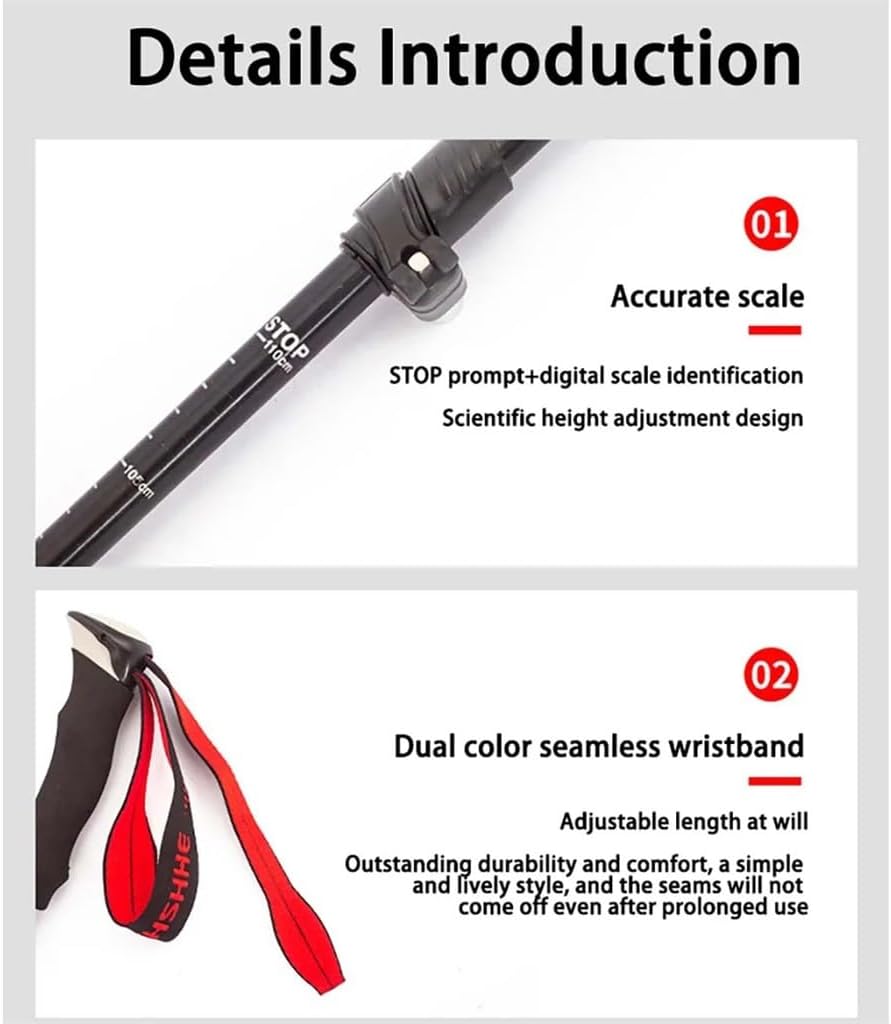 TravelStick - Foldable Telescopic Walking Stick - Portable Support for Every Adventure