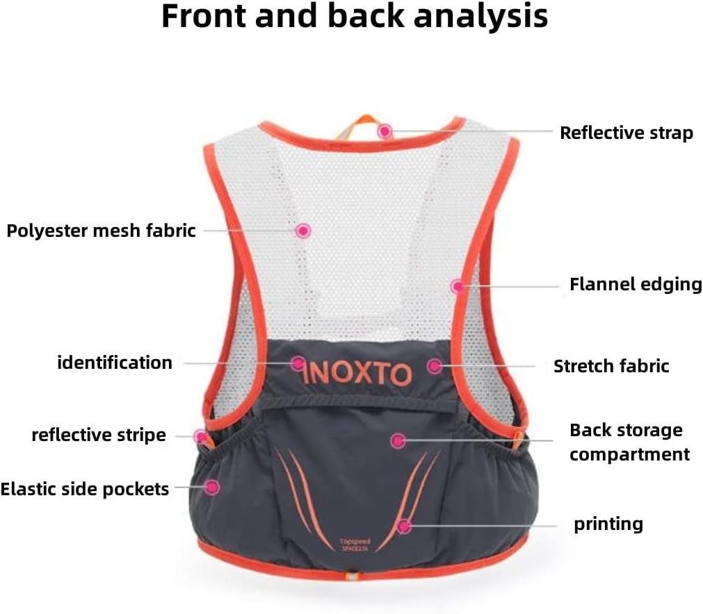HydraRun - Lightweight Running Backpack - Hydration Vest for Comfortable, Hands-Free Hydration