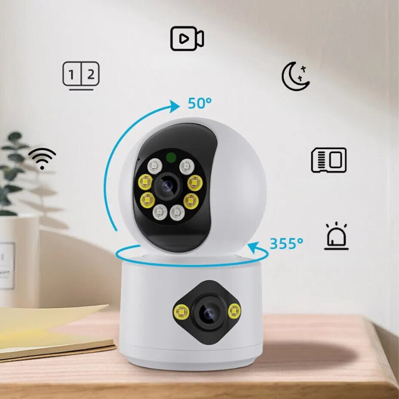 SecureVision - High-Resolution Security Camera - 4MP Dual Lens with AI Motion Detection