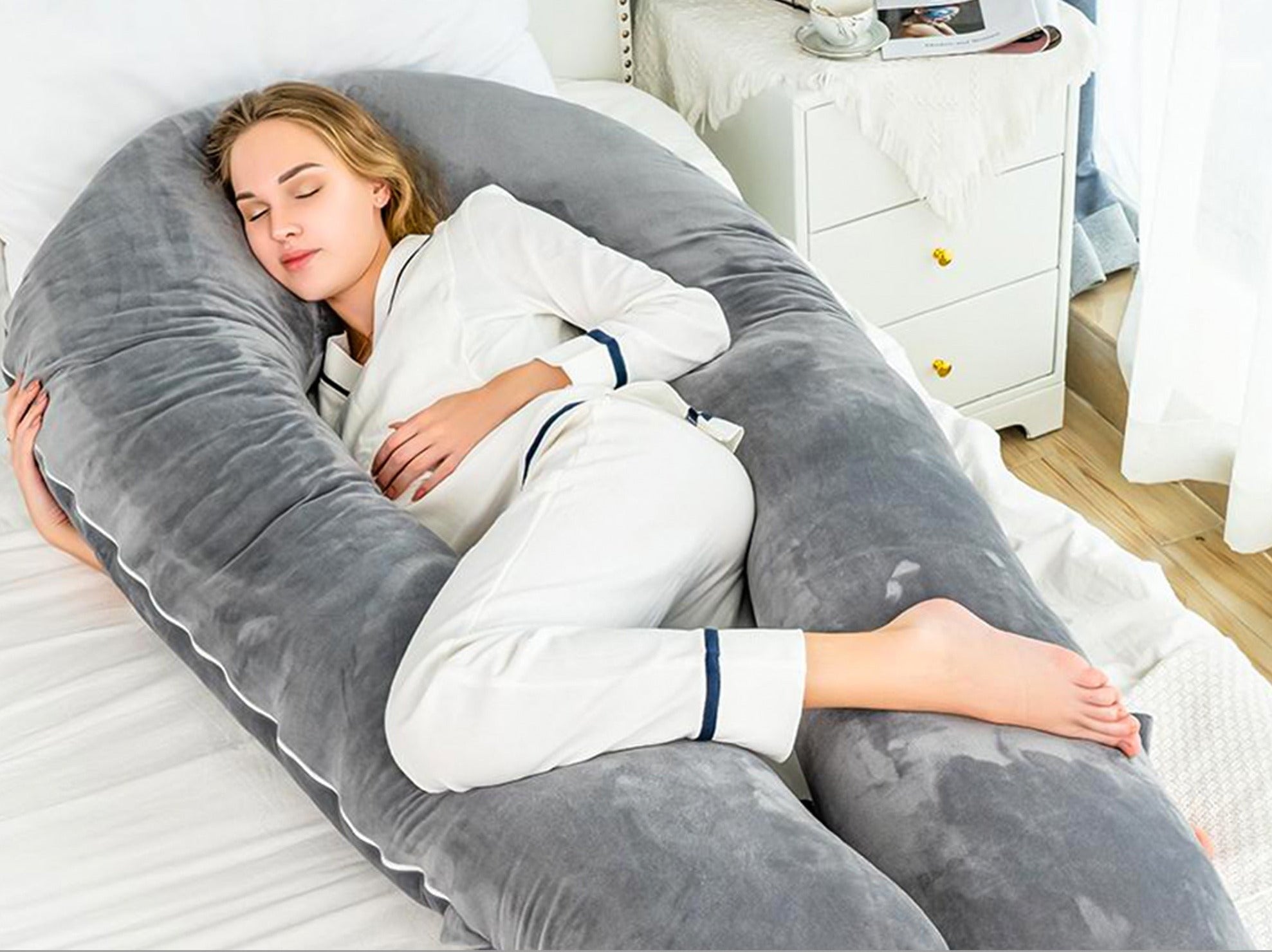 NurturePillow - Supportive Pregnancy Pillow - Comfort for Expecting Mothers and Breastfeeding