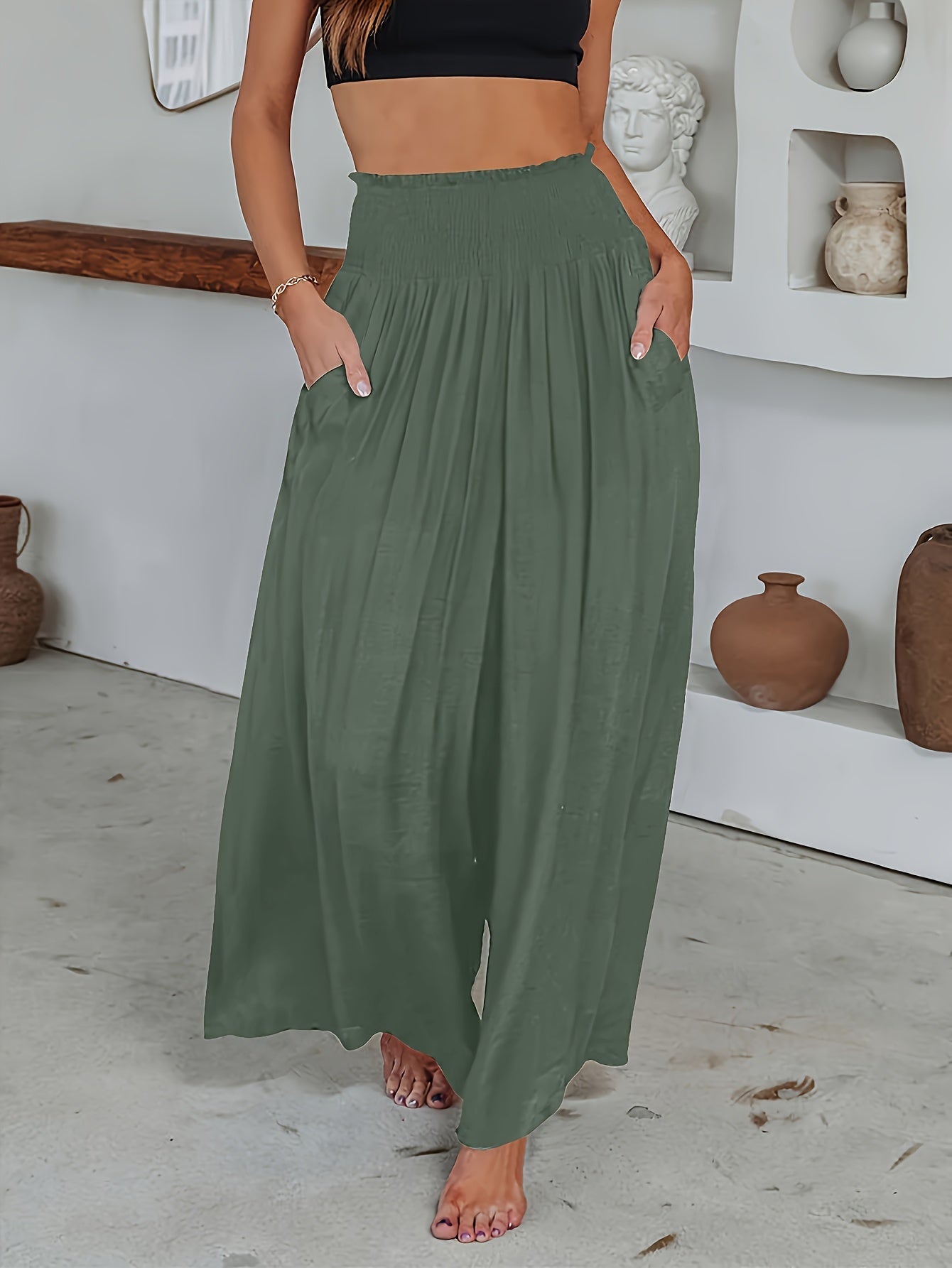 Sofia - Casual Wide-Leg Pants for Women - Comfort and Style in Every Step