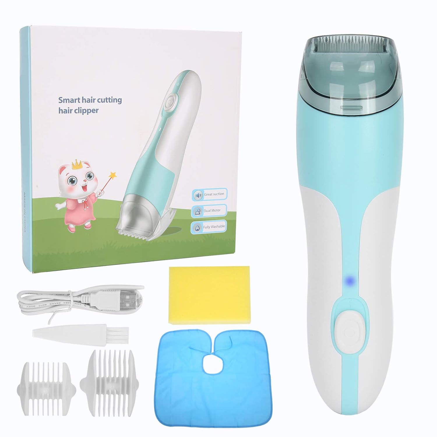 KidClipper - Baby Hair Clipper - Portable, Waterproof, and Ultra-Quiet for Stress-Free Haircuts