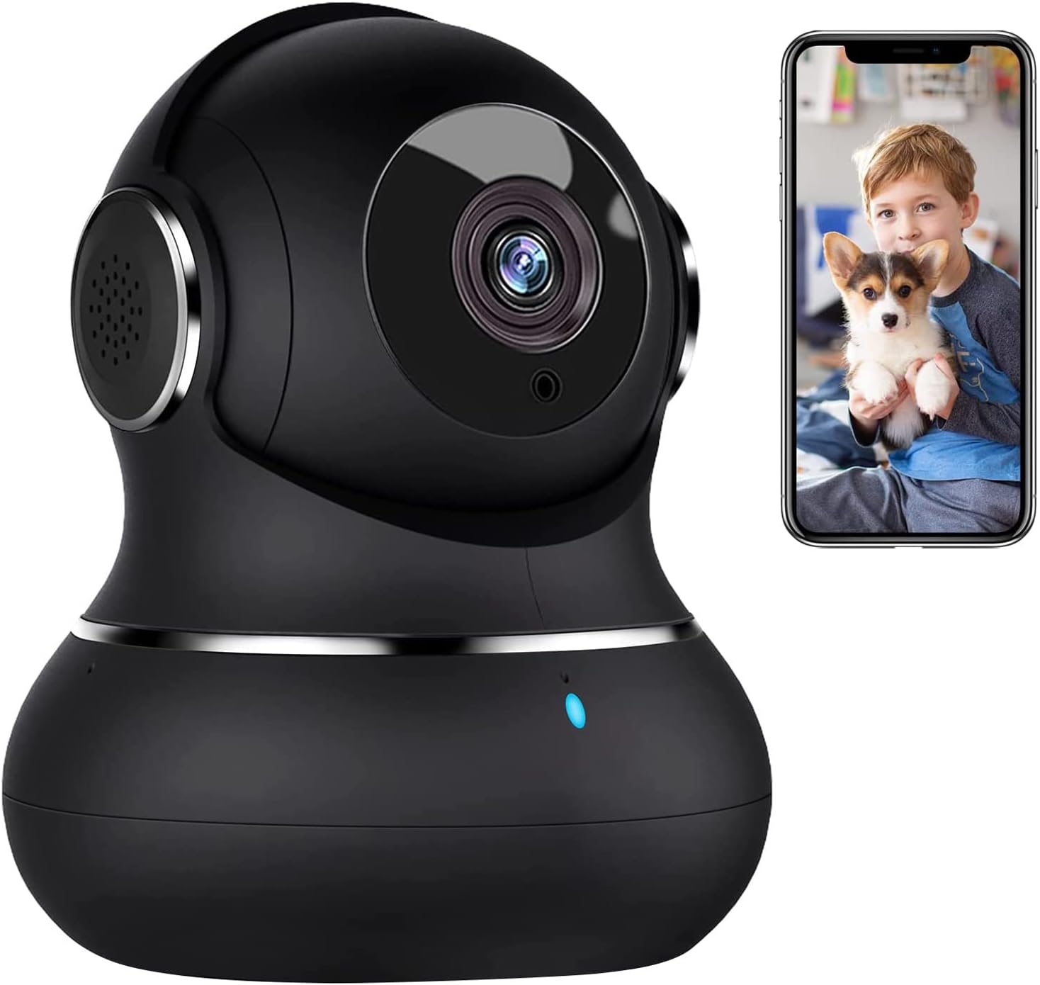 SafeView Pro - 360° Home Security Camera with Motion Detection & Night Vision - Ideal for Baby & Pet Monitoring
