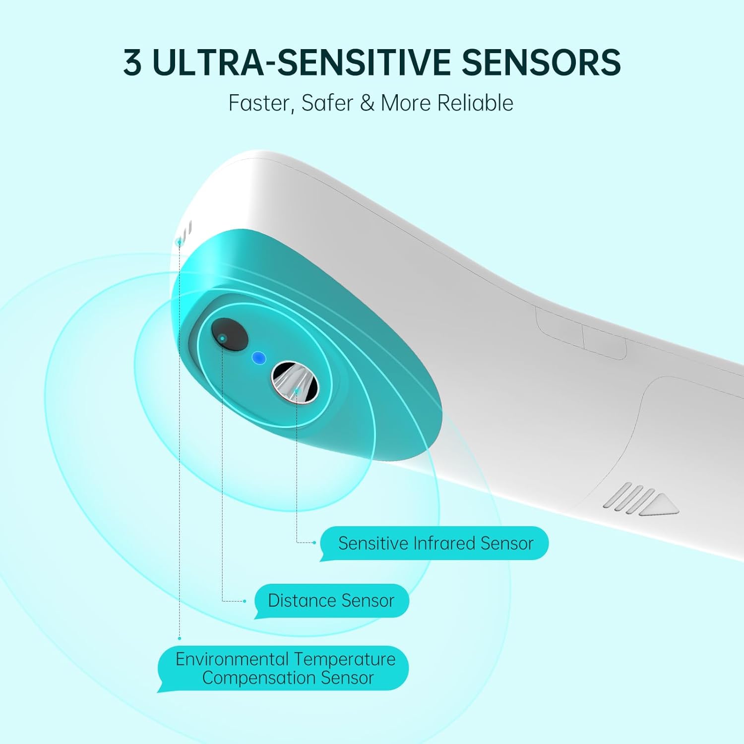 ThermoSafe - Infrared Thermometer - No-Contact Dual Mode for Body & Surface Temperatures