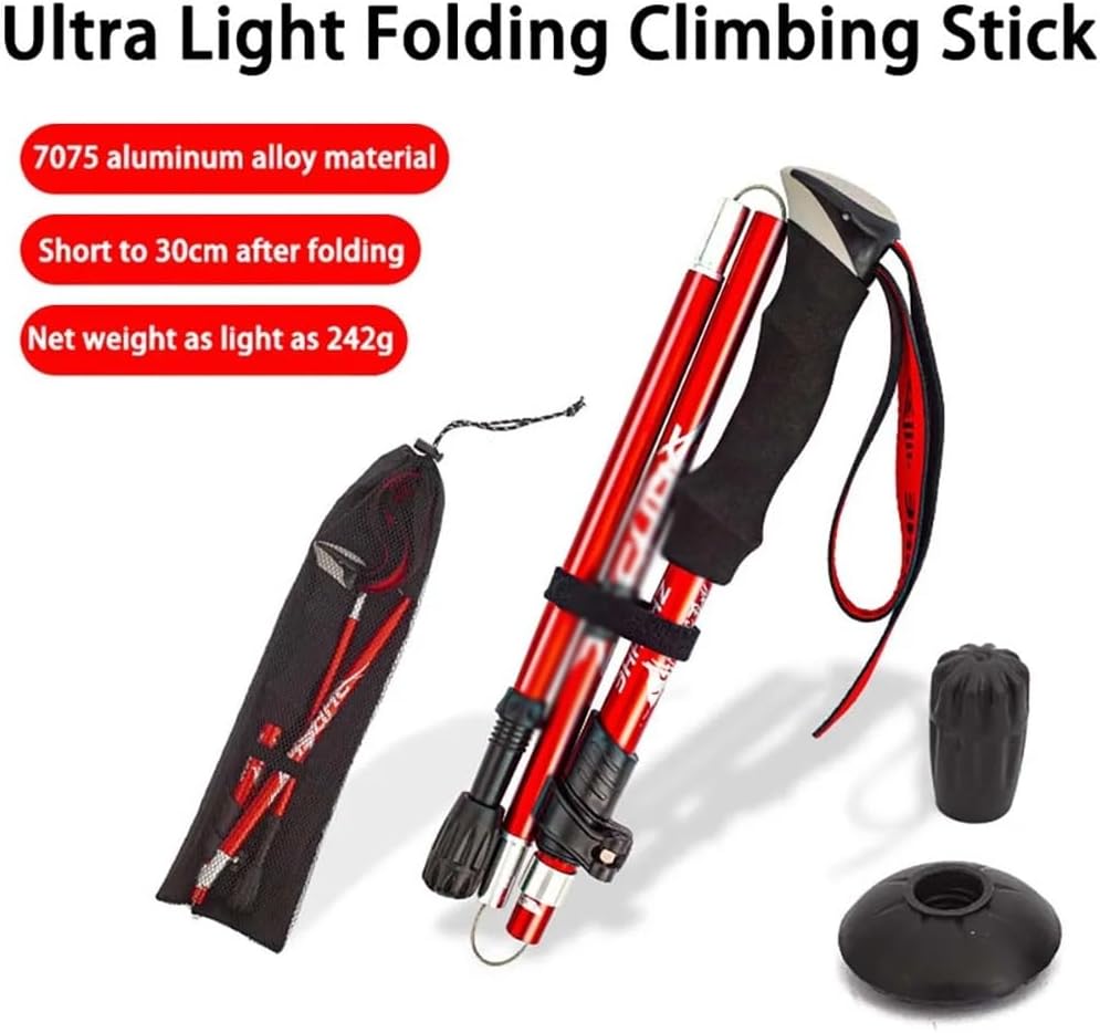 TravelStick - Foldable Telescopic Walking Stick - Portable Support for Every Adventure