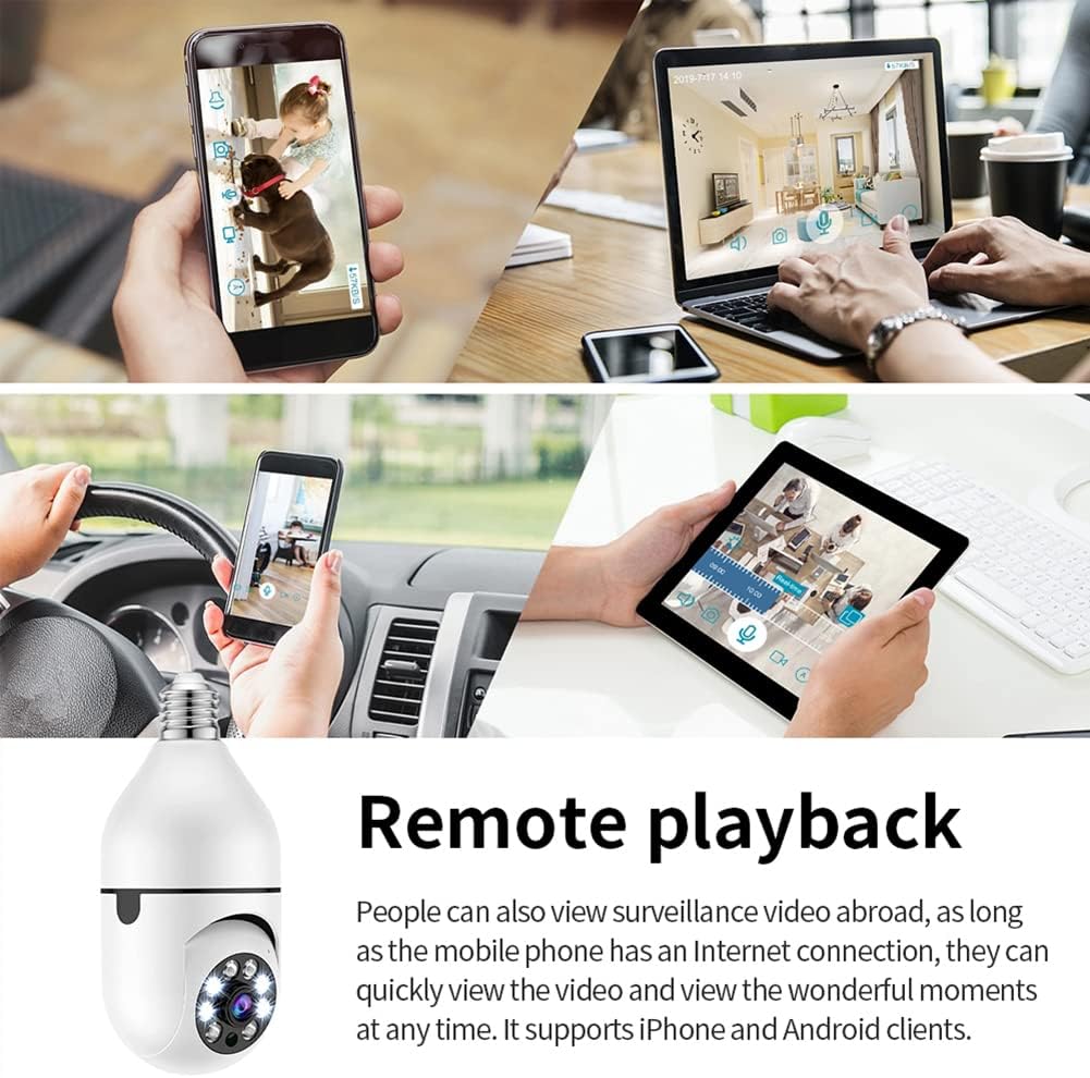 SecureView - 360º Surveillance Camera Socket - Simple Installation for Complete Security