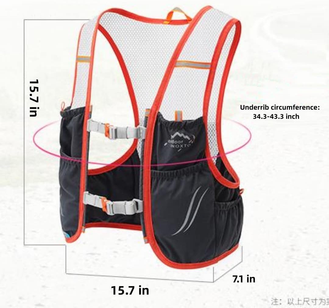 HydraRun - Lightweight Running Backpack - Hydration Vest for Comfortable, Hands-Free Hydration
