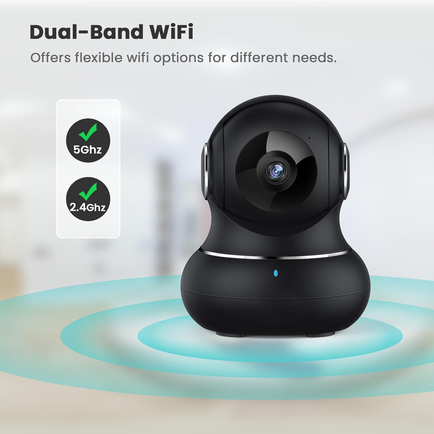 SafeView Pro - 360° Home Security Camera with Motion Detection & Night Vision - Ideal for Baby & Pet Monitoring