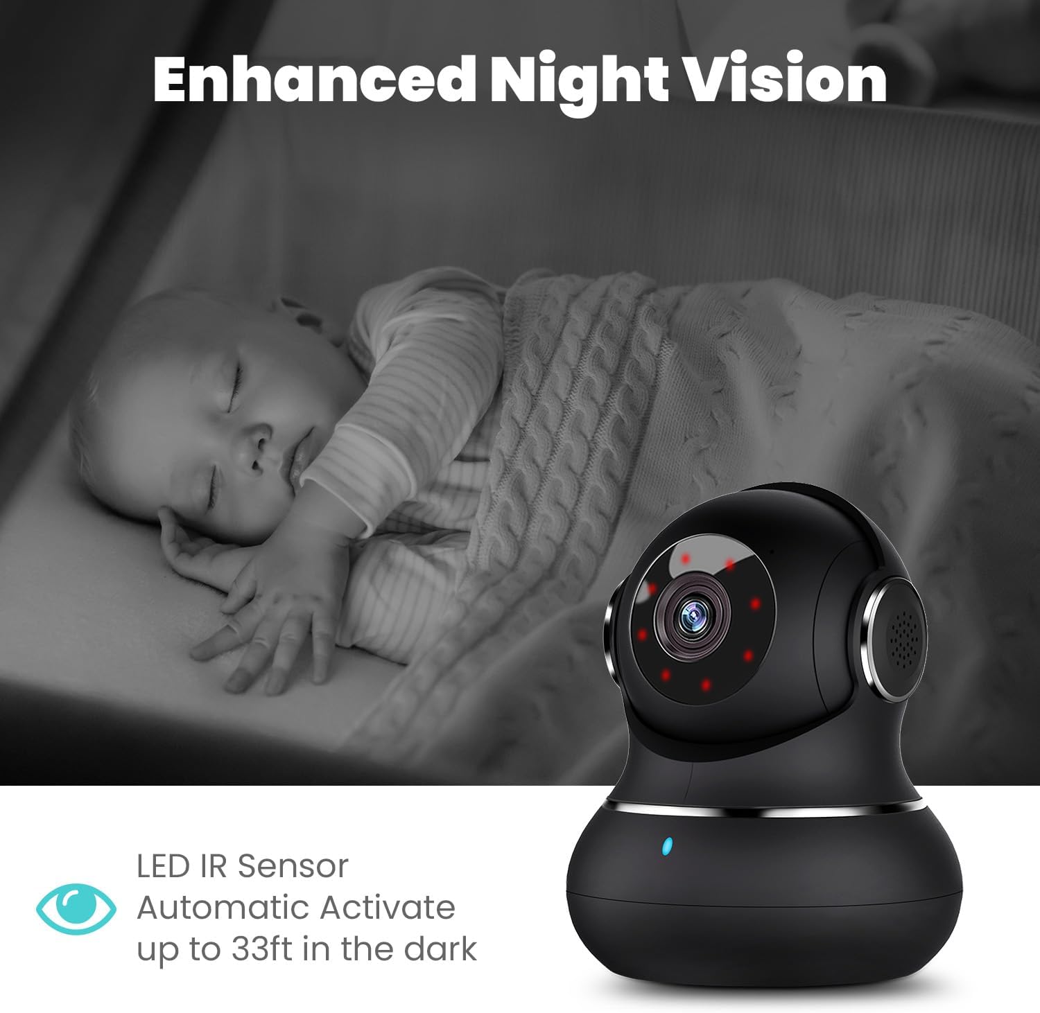SafeView Pro - 360° Home Security Camera with Motion Detection & Night Vision - Ideal for Baby & Pet Monitoring