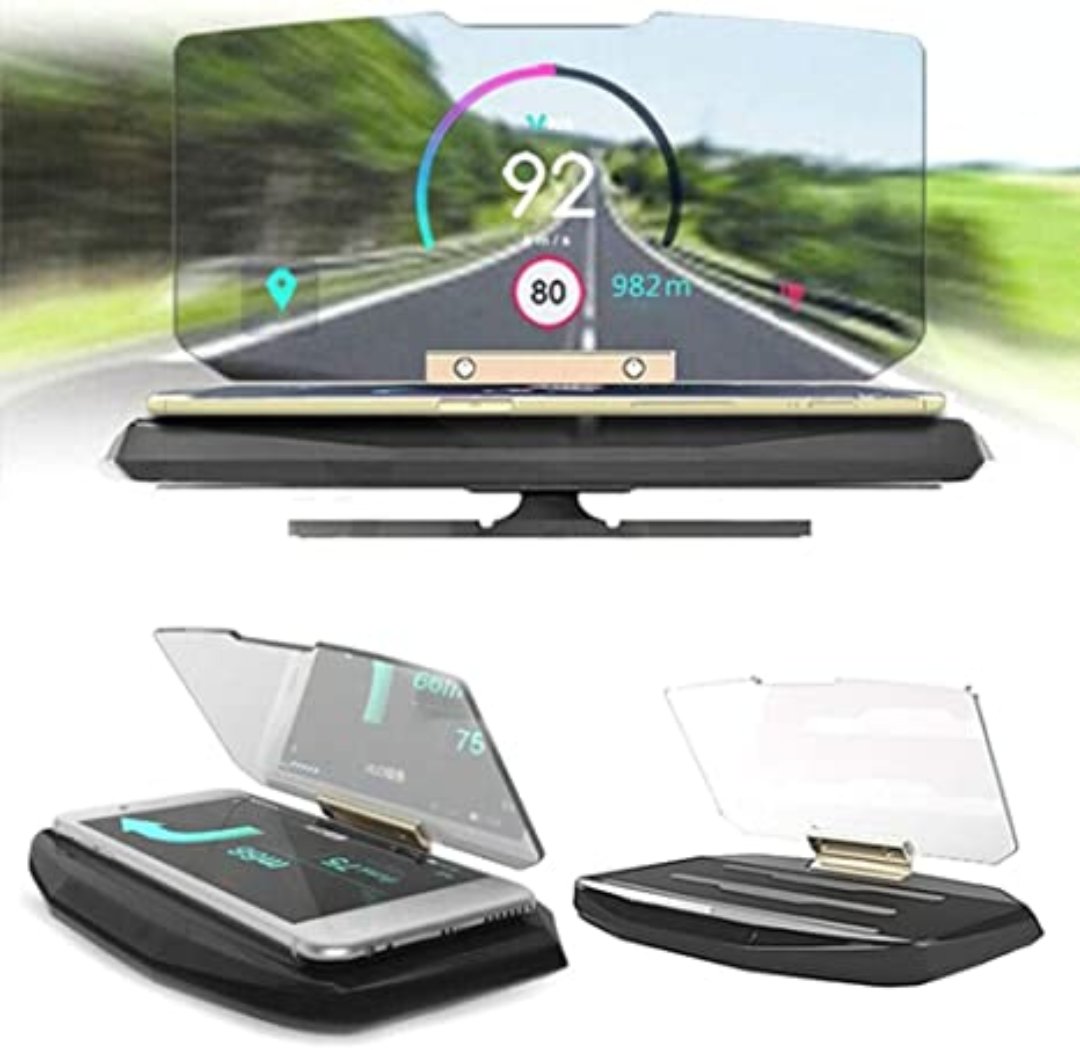 DriveSafe - Advanced Head-Up Display for Safe Driving - Real-Time Navigation & Road Awareness