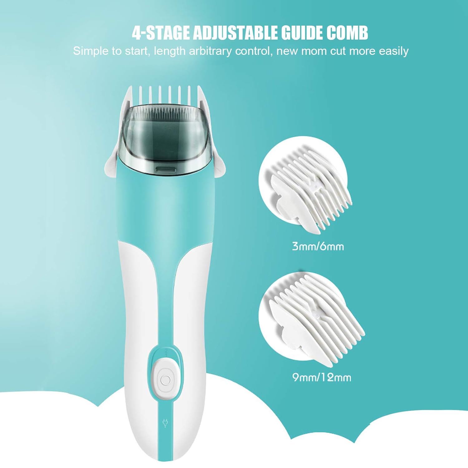 KidClipper - Baby Hair Clipper - Portable, Waterproof, and Ultra-Quiet for Stress-Free Haircuts