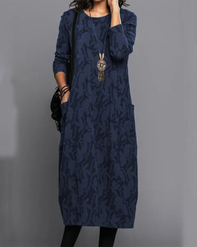 Ellie - Flowy Wide Dress with Pockets - Perfect for Comfort and Style