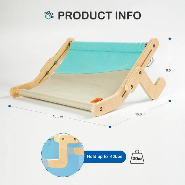 SunnySeat - Adjustable Cat Window Seat - Strong & Secure, Perfect for Lounging Cats