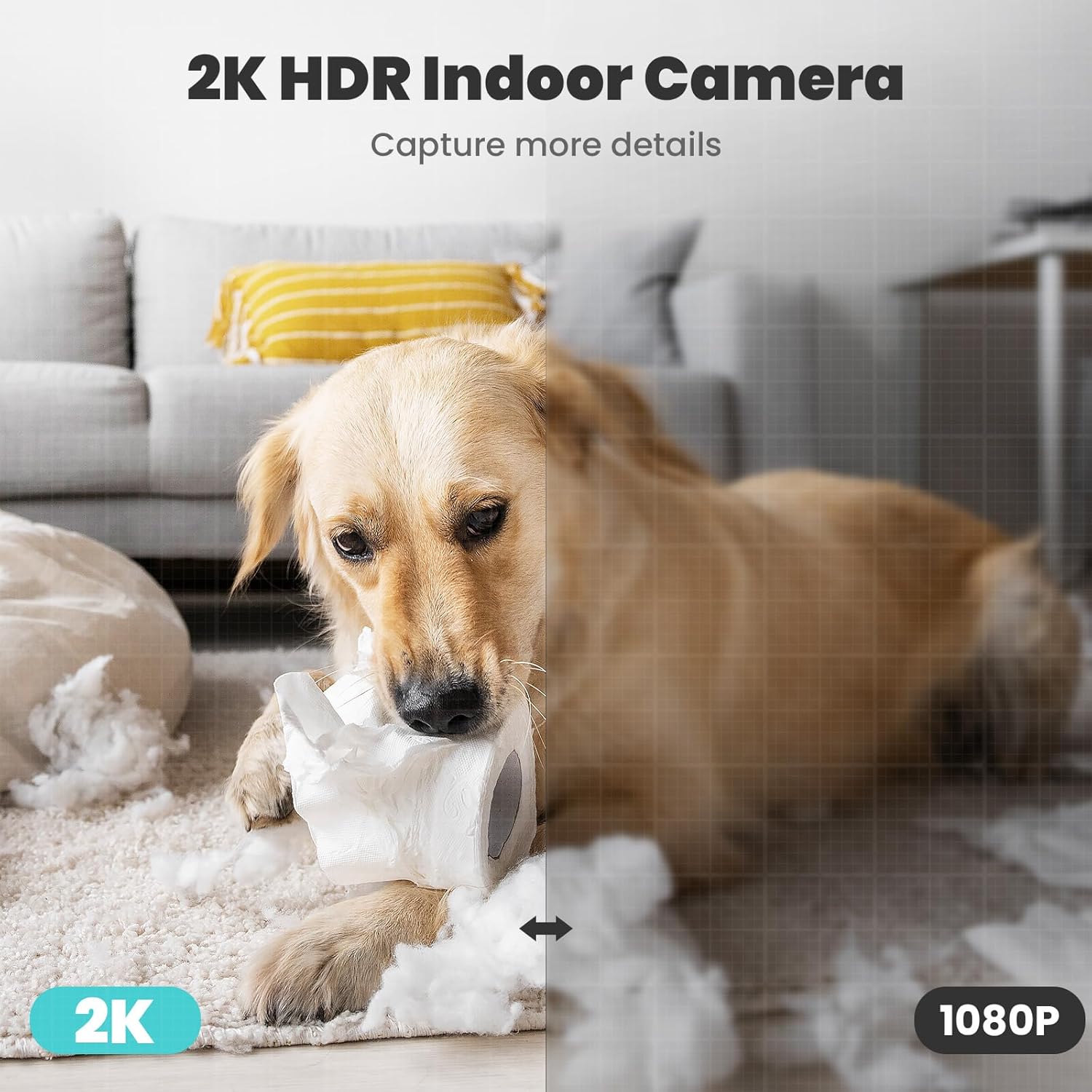 SafeView Pro - 360° Home Security Camera with Motion Detection & Night Vision - Ideal for Baby & Pet Monitoring