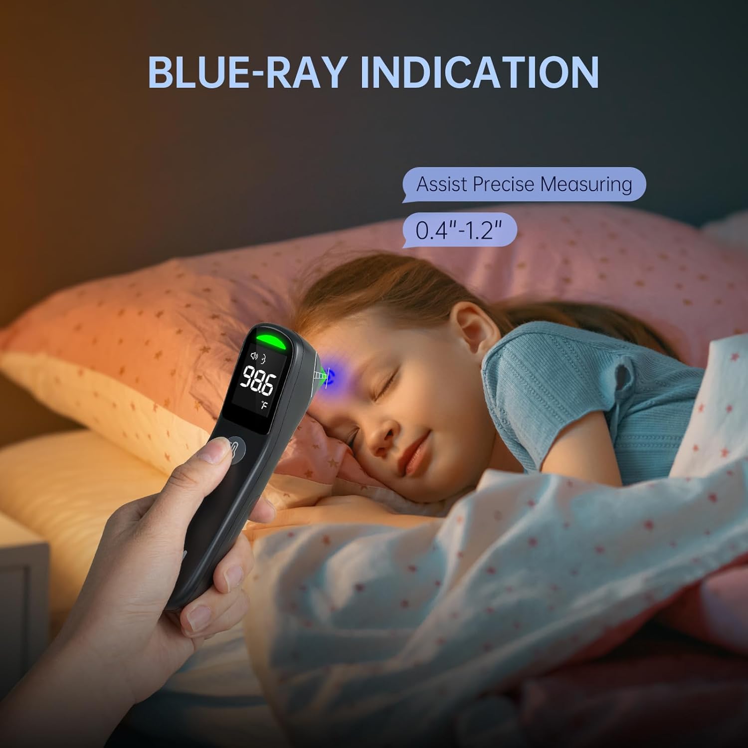 ThermoSafe - Infrared Thermometer - No-Contact Dual Mode for Body & Surface Temperatures