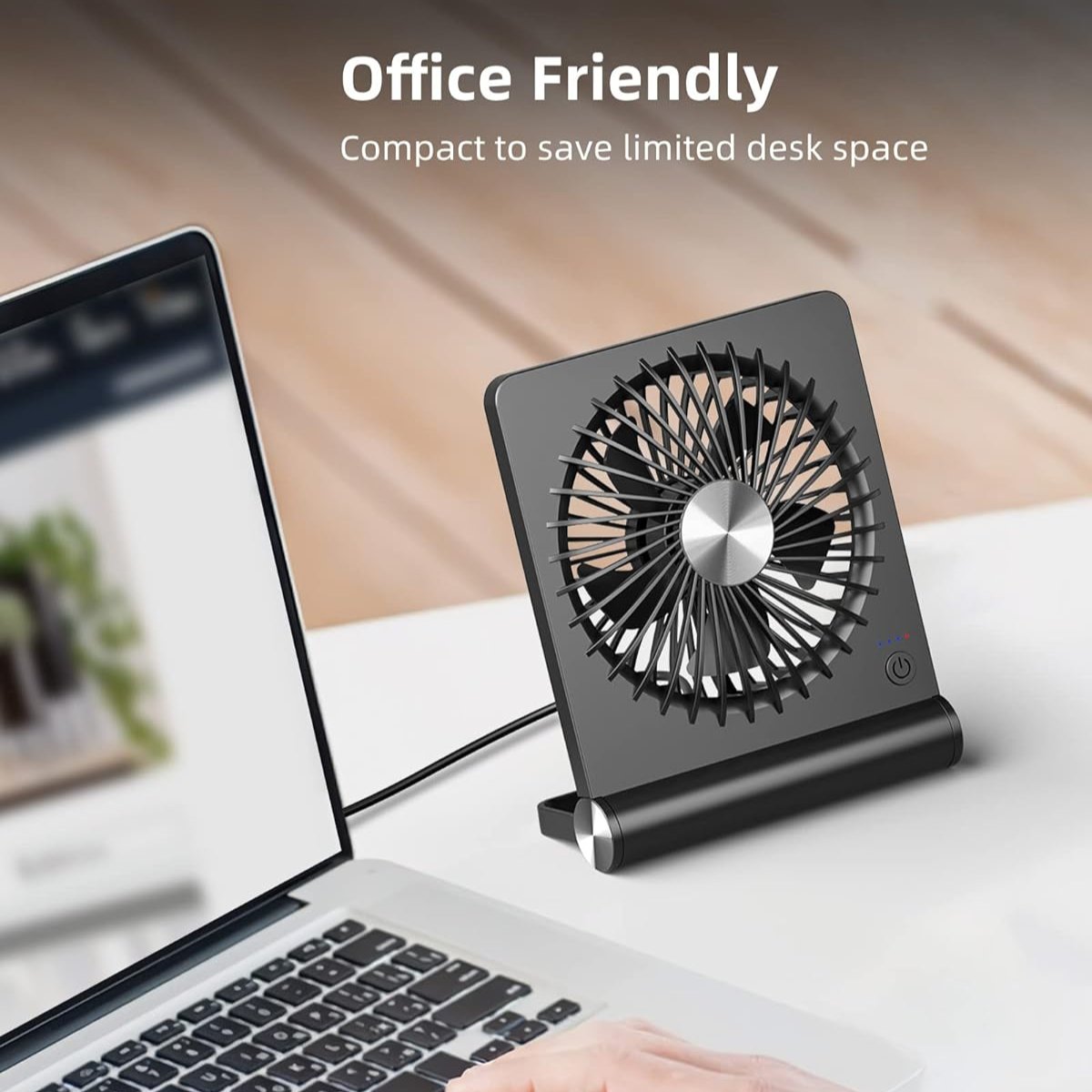 AirGentle - Ultra Quiet Desk Fan - Powerful Cooling for Home or Office