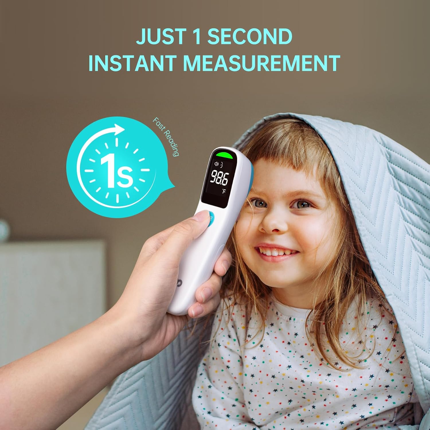 ThermoSafe - Infrared Thermometer - No-Contact Dual Mode for Body & Surface Temperatures