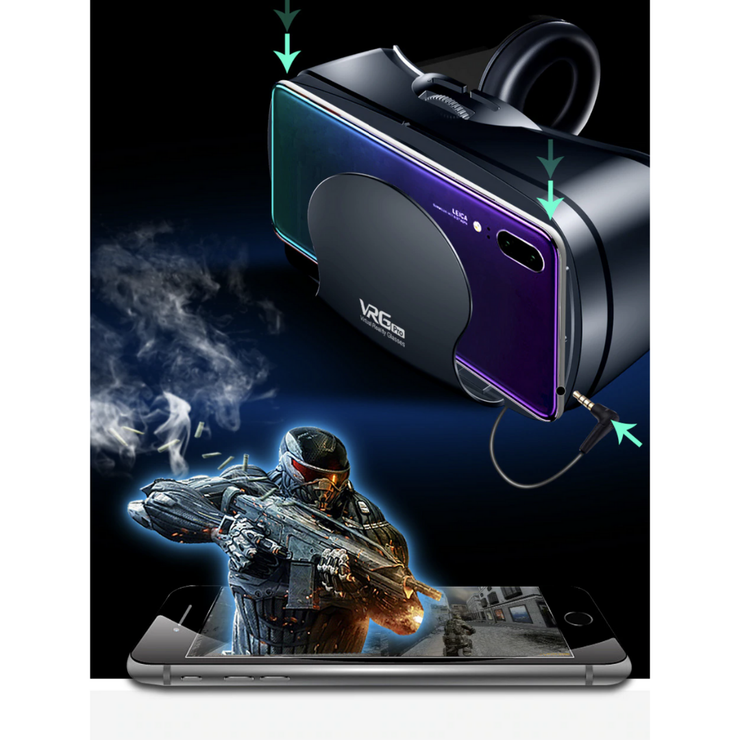 VRVision - Smart VR Headset - Integrated Audio, Compatible with iPhone & Android