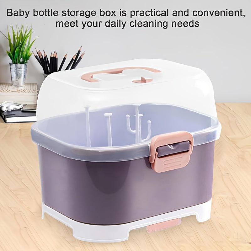 StorifyBox - Portable Large-Capacity Bottle Organizer - Ideal for Kitchens, Camping, and Cafes