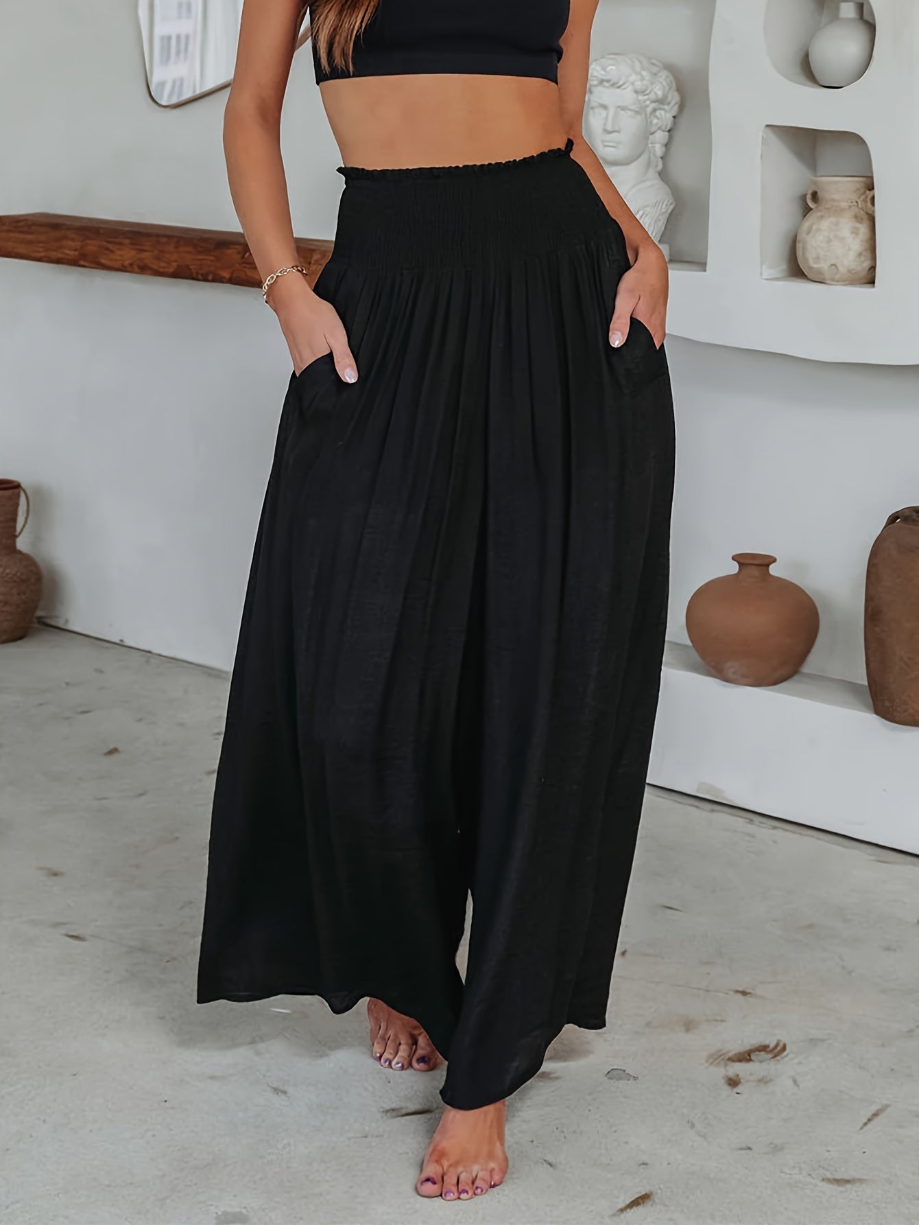 Sofia - Casual Wide-Leg Pants for Women - Comfort and Style in Every Step