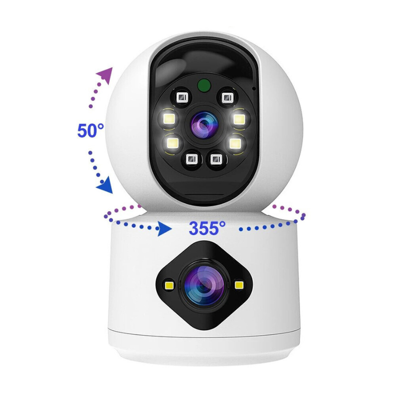 SecureVision - High-Resolution Security Camera - 4MP Dual Lens with AI Motion Detection