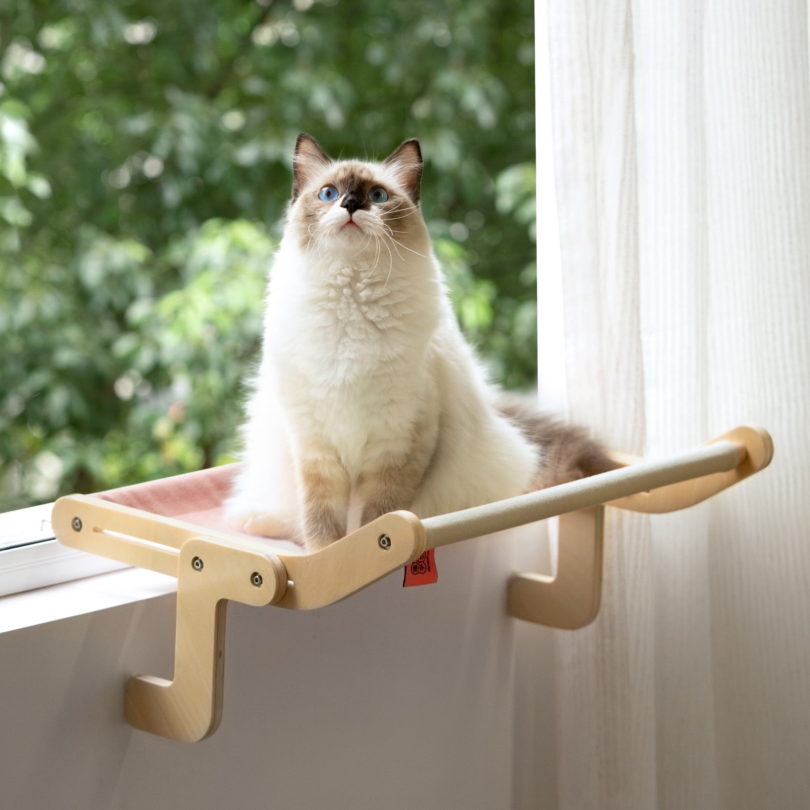 SunnySeat - Adjustable Cat Window Seat - Strong & Secure, Perfect for Lounging Cats