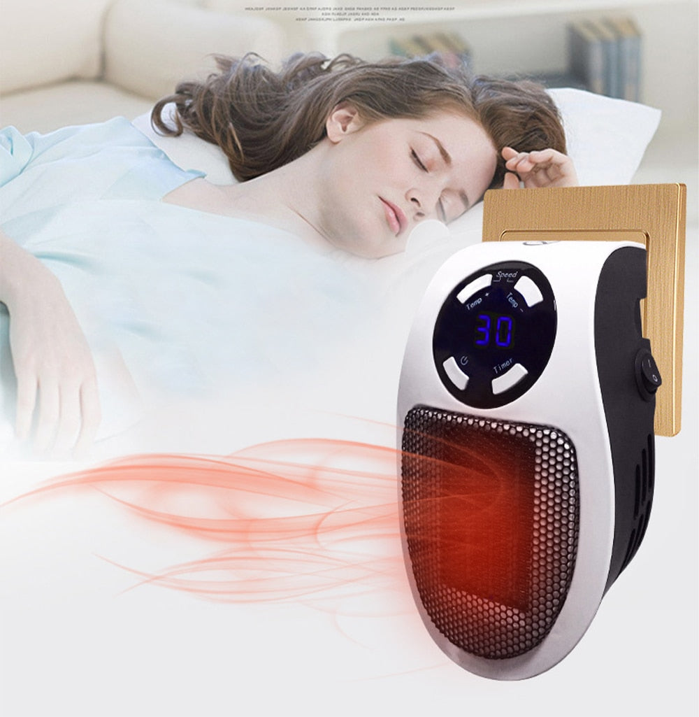 HeatWave - Compact Portable Electric Heater - Energy Efficient & Fast Heating Solution for Any Space